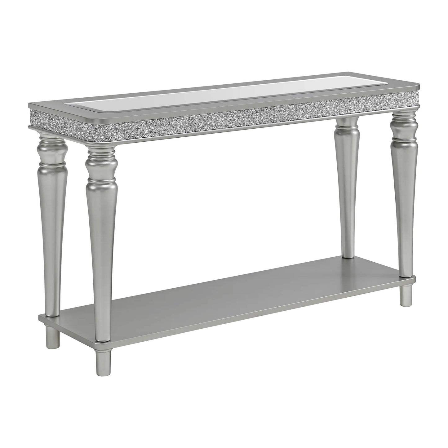 Avril - 3 Piece Occasional Table Set (Coffee Table, End Table & Sofa Table) - Silver