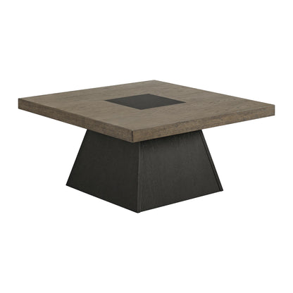 Jemma - 2 Piece Occasional Table Set (Coffee Table & End Table) - Gray / Dark Espresso