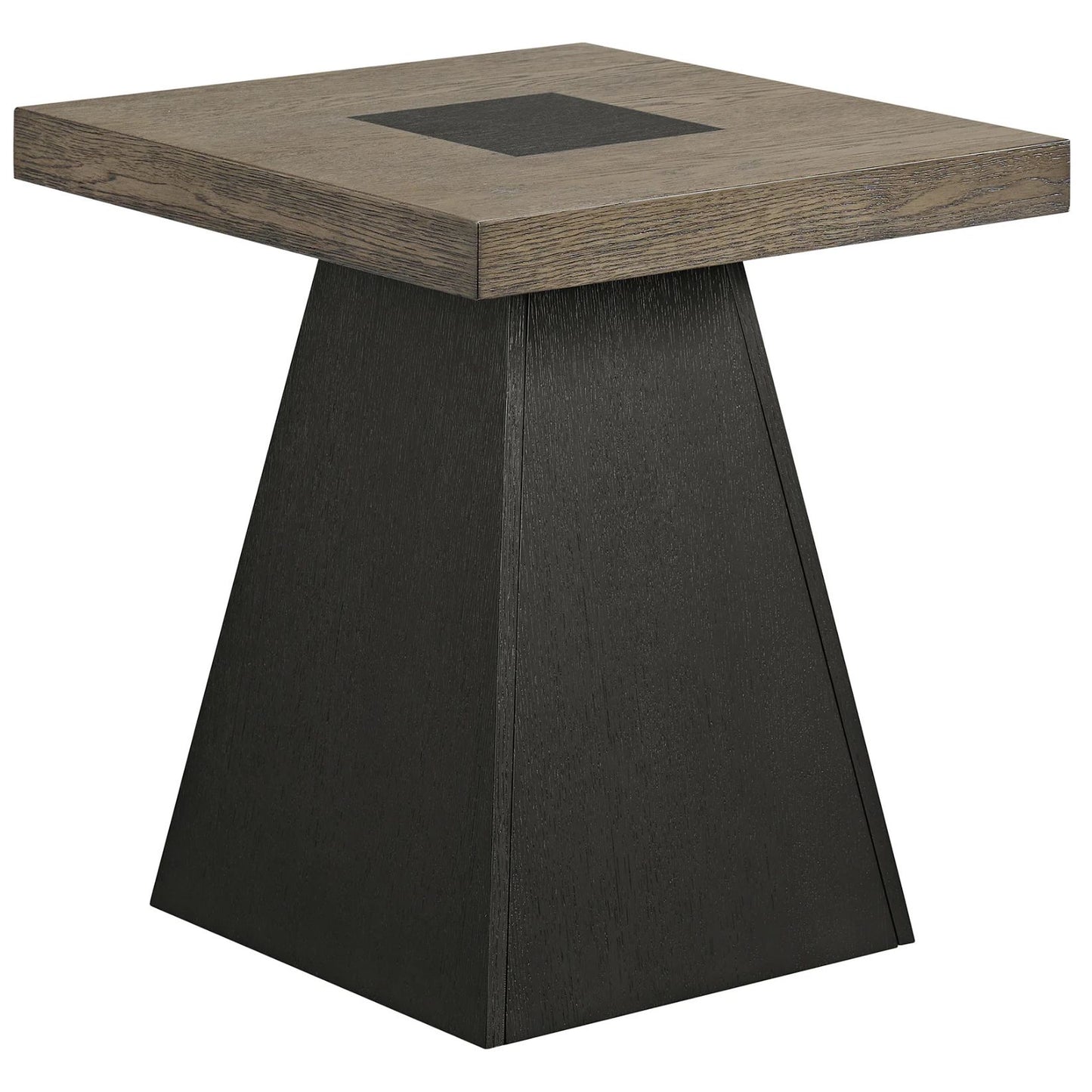Jemma - End Table - Gray / Dark Espresso