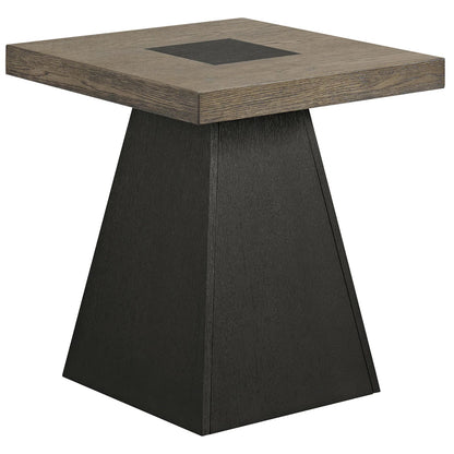 Jemma - End Table - Gray / Dark Espresso