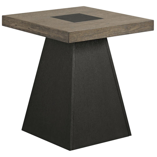 Jemma - End Table - Gray / Dark Espresso