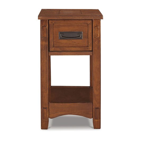 Breegin - Brown - Chair Side End Table - 1 Drawer