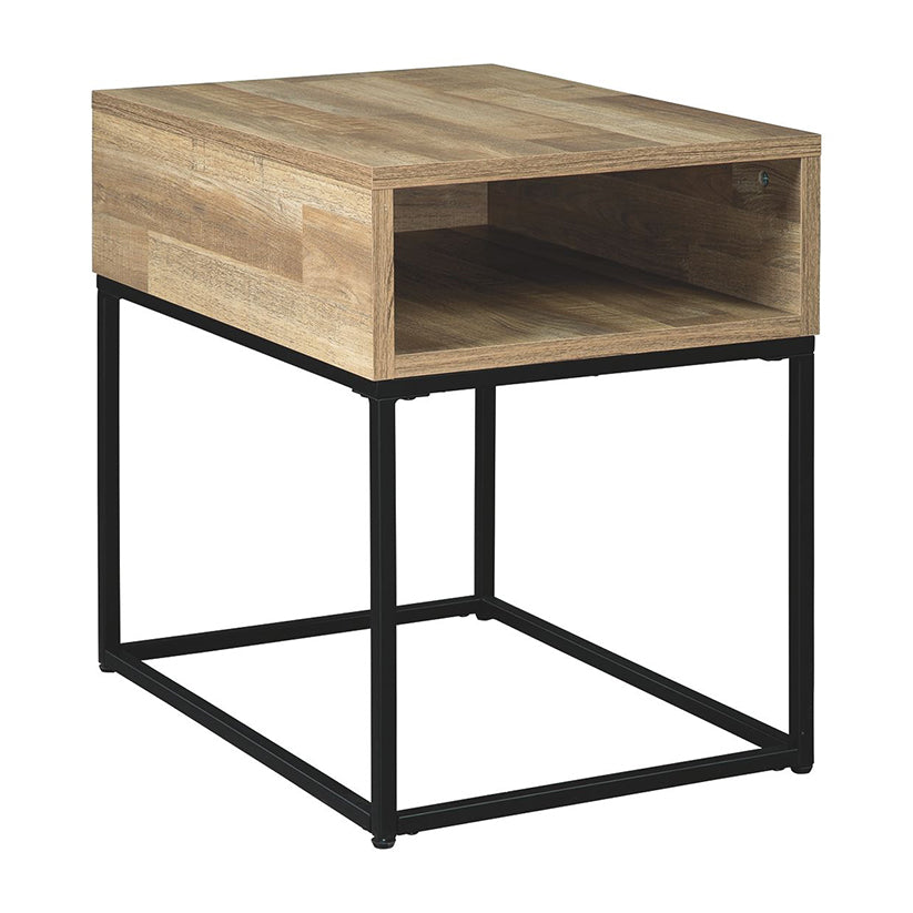 Gerdanet - Natural - Rectangular End Table