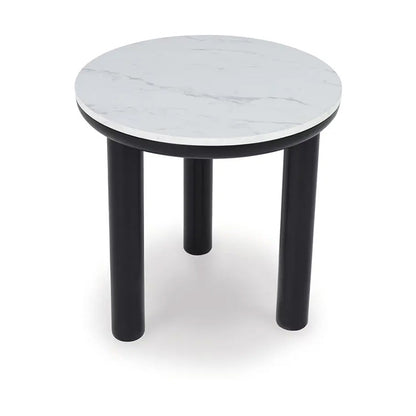 Xandrum - Black / White - Occasional Table Set (Set of 3)