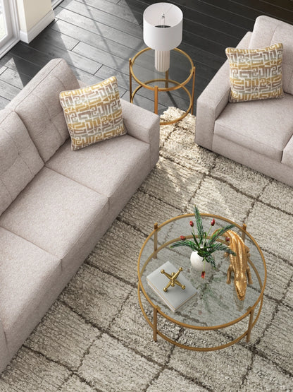 Pearlox - Gold - Occasional Table Set (Set of 3)