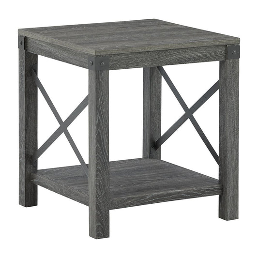 Freedan - Grayish Brown - Square End Table