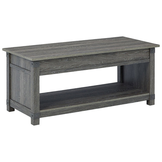 Freedan - Grayish Brown - Rect Lift Top Cocktail Table