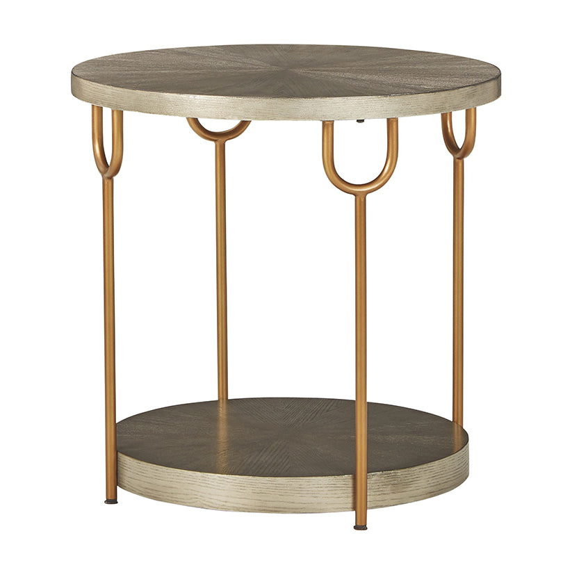 Ranoka - Platinum - Round End Table