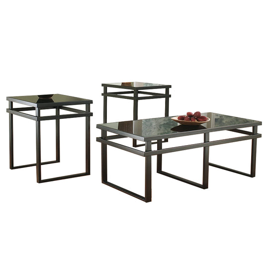 Laney - Black - Occasional Table Set (Set of 3)