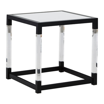 Nallynx - Metallic Gray - Square End Table