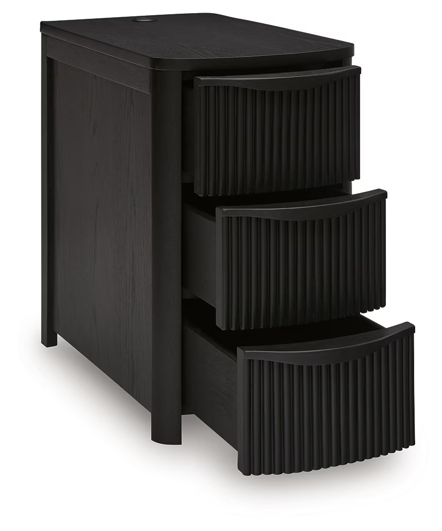 Camdill - Black - Chair Side End Table