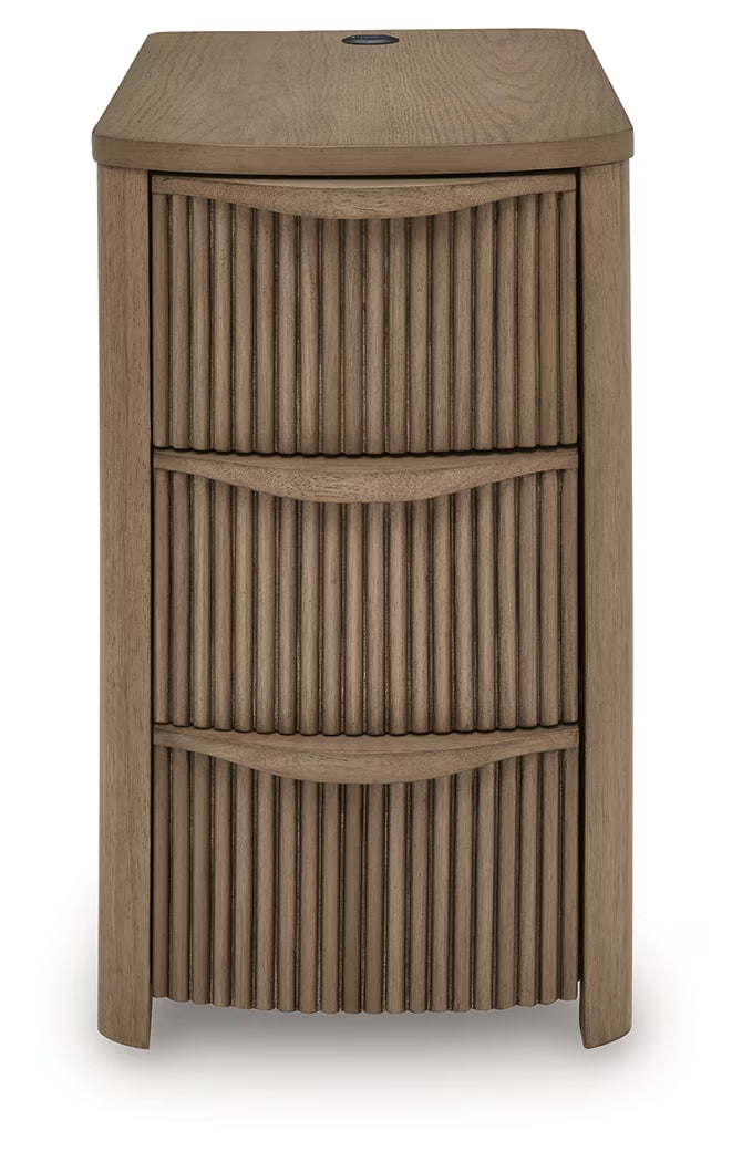 Camdill - Light Brown - Chair Side End Table