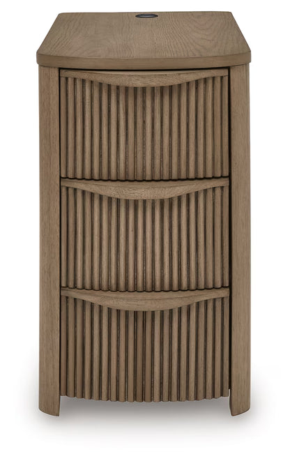 Camdill - Light Brown - Chair Side End Table