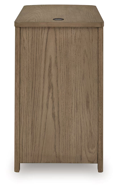 Camdill - Light Brown - Chair Side End Table