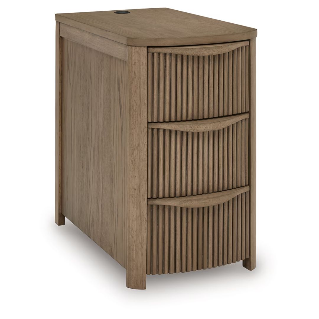 Camdill - Light Brown - Chair Side End Table