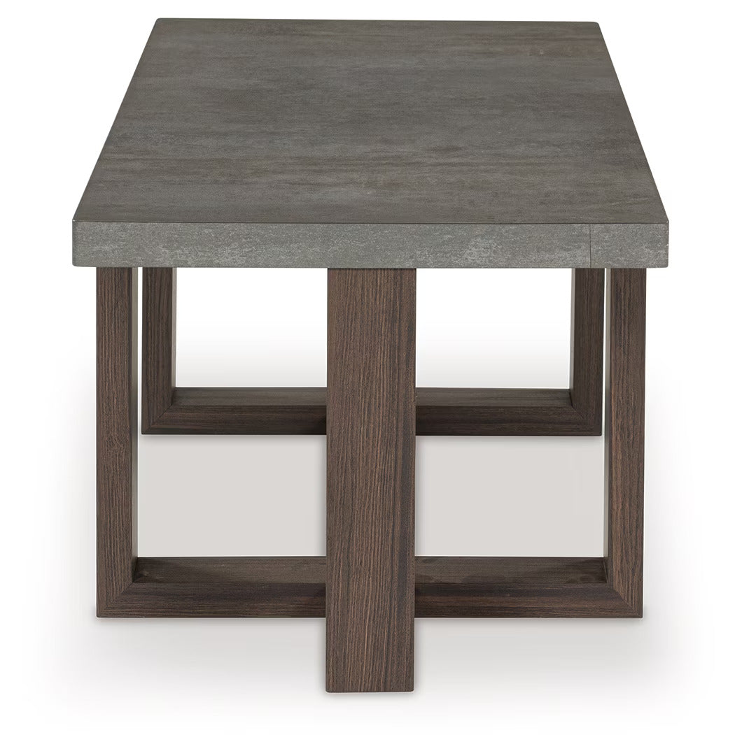 Dynnford - Gray / Brown - Occasional Table Set (Set of 3)