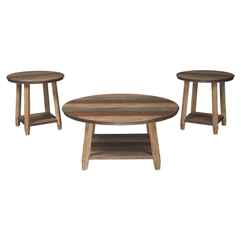 Raebecki - Brown - Occasional Table Set (Set of 3)