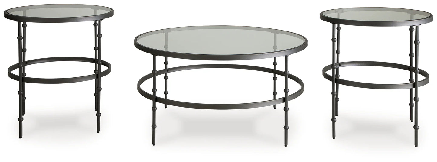 Kellyco - Gunmetal - Occasional Table Set (Set of 3)-2