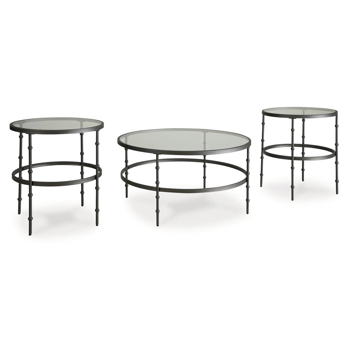 Kellyco - Gunmetal - Occasional Table Set (Set of 3)