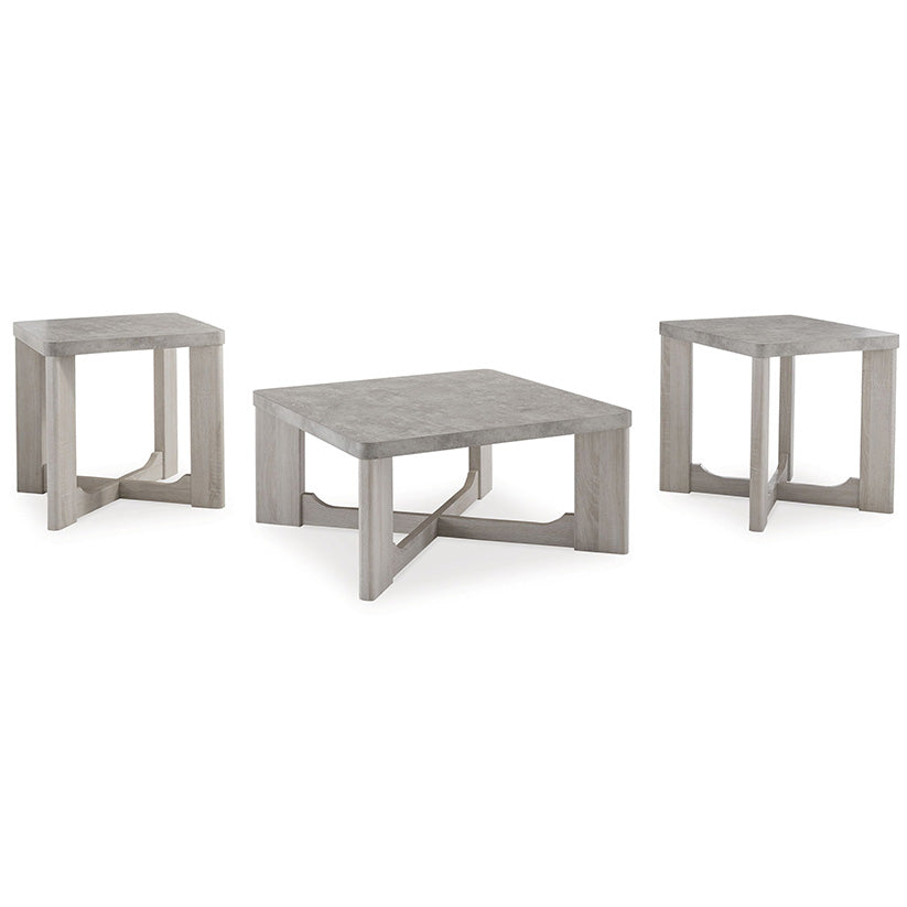 Garnilly - Whitewash - Occasional Table Set (Set of 3)