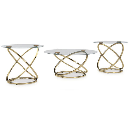 Crimonti - Champagne - Occasional Table Set (Set of 3)