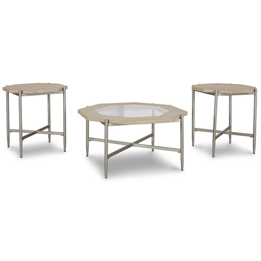 Varlowe - Bisque - Occasional Table Set (Set of 3)