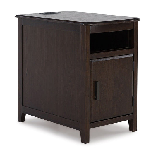 Devonsted - Dark Brown - Chair Side End Table