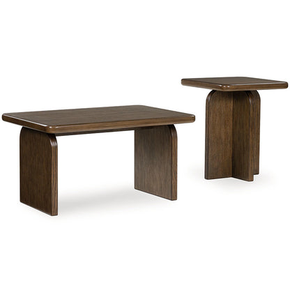 Shawbeck - Medium Brown - Occasional Table Set (Set of 2)