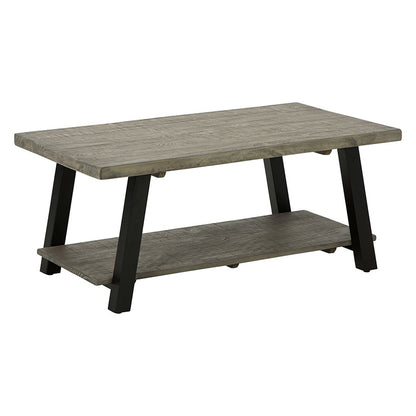 Brennegan - Gray / Black - Rectangular Cocktail Table