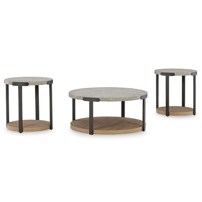 Darthurst - Light Brown - Occasional Table Set (Set of 3)