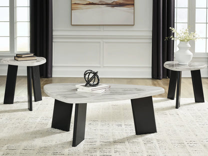 Lilyberg - Gray / Black - Occasional Table Set (Set of 3)