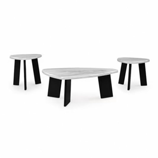 Lilyberg - Gray / Black - Occasional Table Set (Set of 3)