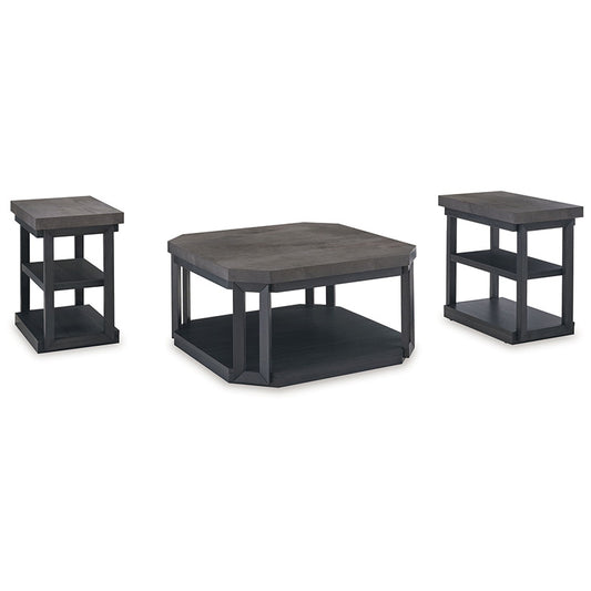 Bonilane - Black / Gray - Occasional Table Set (Set of 3)