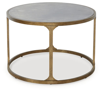 Korajane - Antique Gold - Oval Cocktail Table