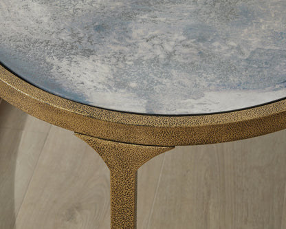 Korajane - Antique Gold - Oval Cocktail Table