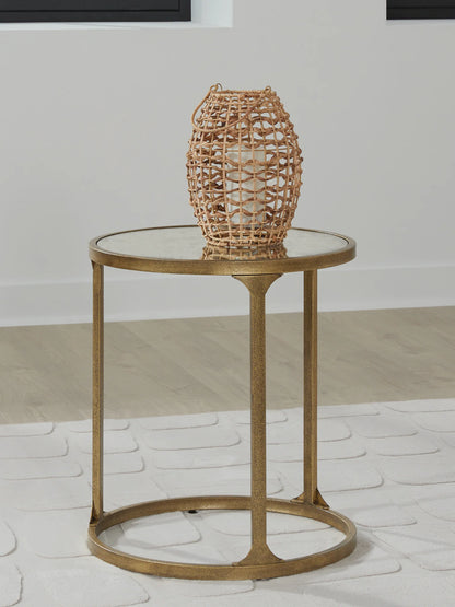 Korajane - Antique Gold - Round End Table