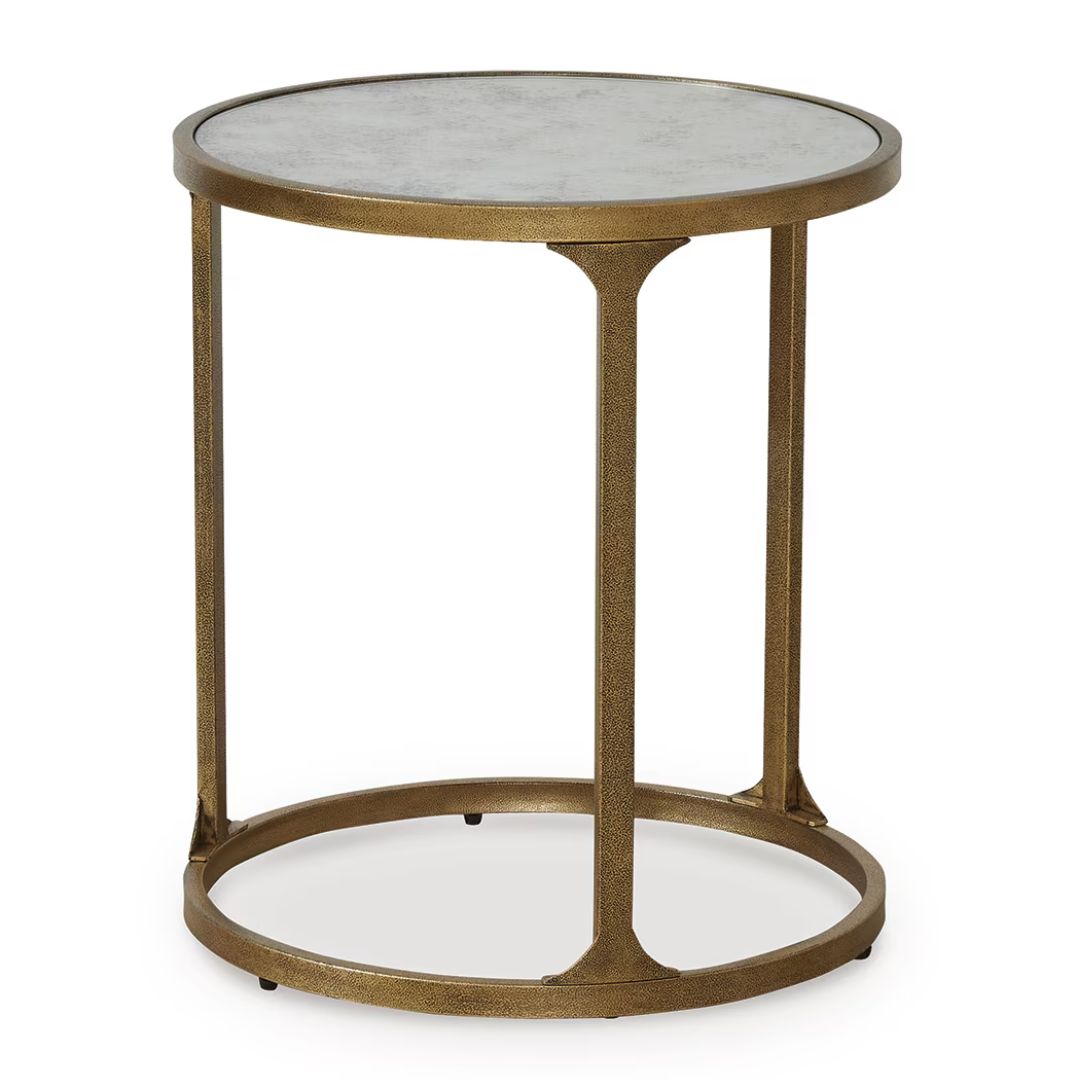 Korajane - Antique Gold - Round End Table