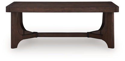 Korestone - Dark Brown - Rectangular Cocktail Table