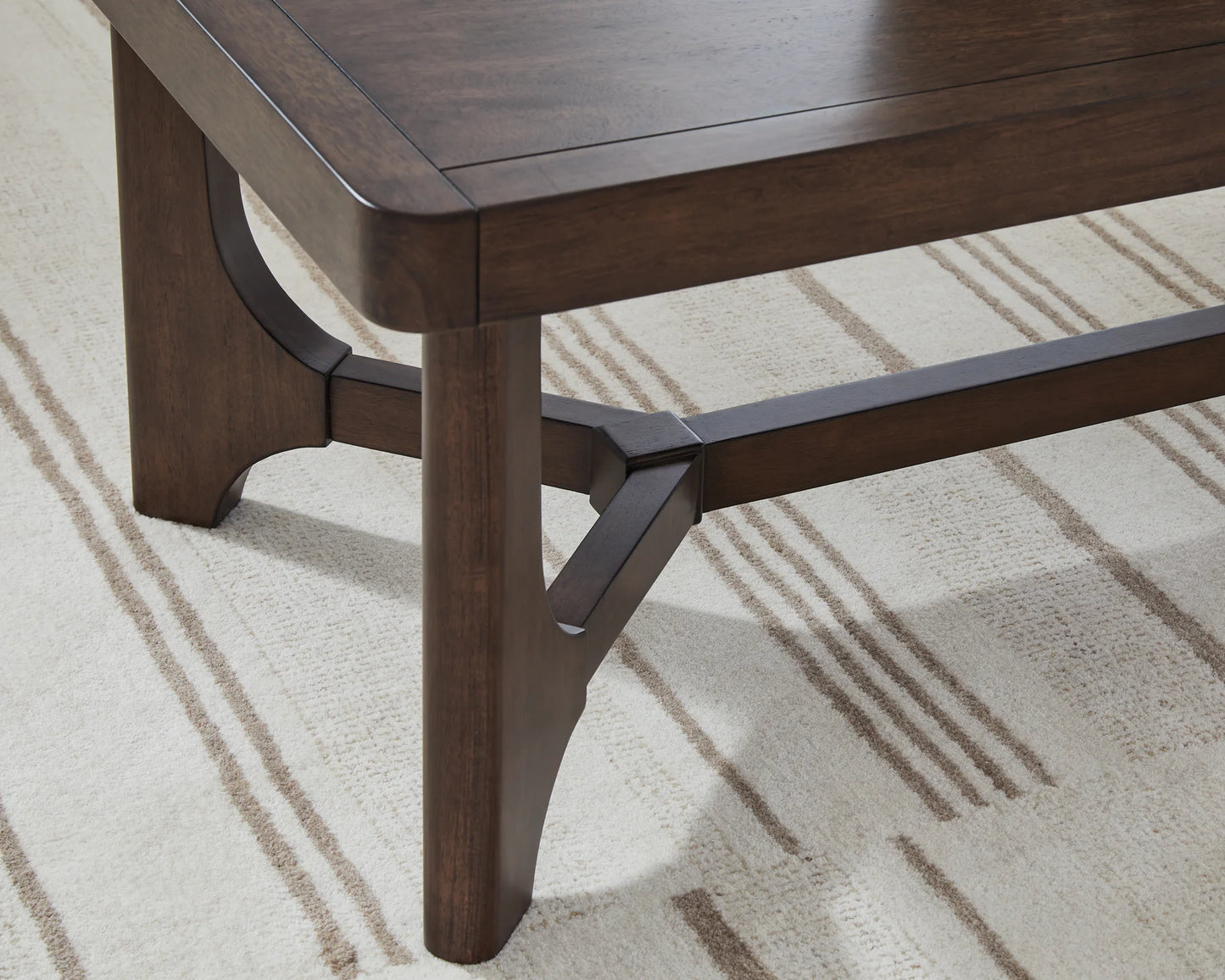 Korestone - Dark Brown - Rectangular Cocktail Table
