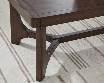 Korestone - Dark Brown - Rectangular Cocktail Table