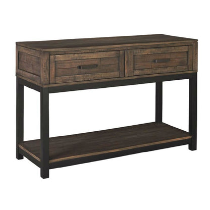 Johurst - Grayish Brown - Sofa Table