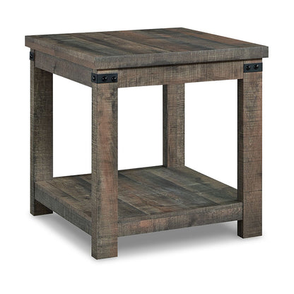 Hollum - Rustic Brown - Square End Table