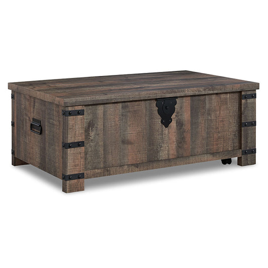 Hollum - Rustic Brown - Lift Top Cocktail Table