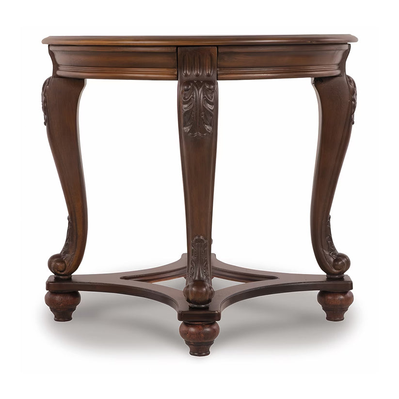 Norcastle - Dark Brown - Round End Table