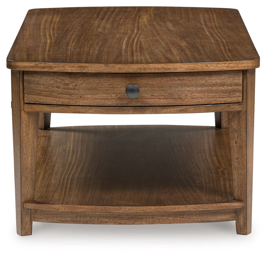 Burkbyer - Brown - Rectangular Cocktail Table