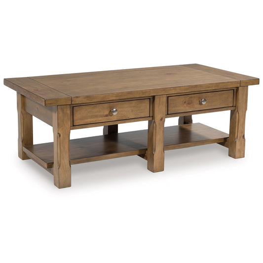 Vandenmore - Medium Brown - Rectangular Cocktail Table
