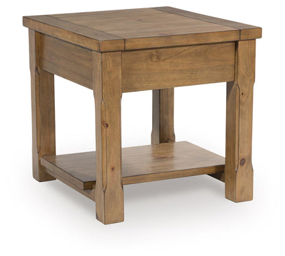Vandenmore - Medium Brown - Rectangular End Table