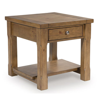 Vandenmore - Medium Brown - Rectangular End Table