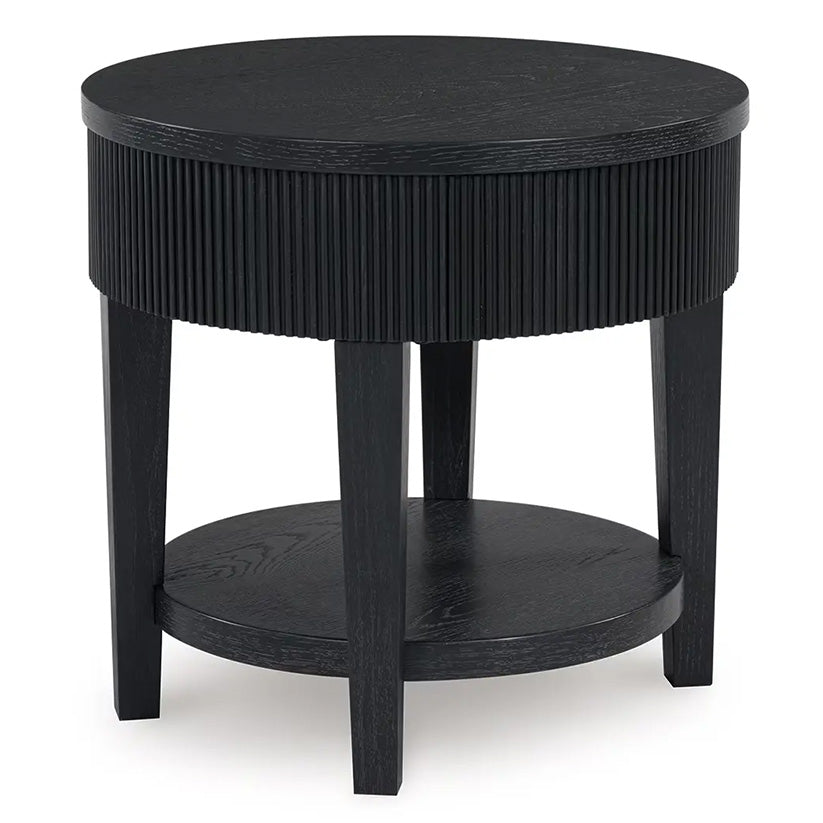 Marstream - Black - Round End Table