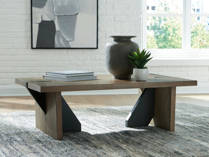 Kandinew - Rectangular Cocktail Table - Light Brown